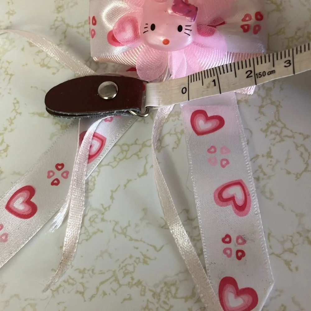 Pink Heart Kids Hair Bow
